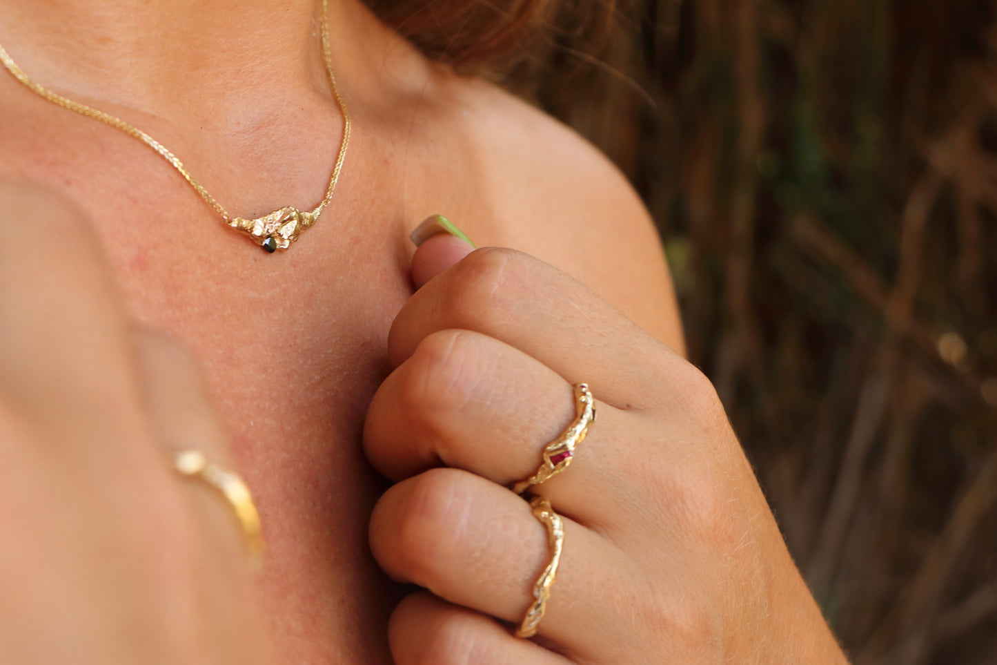 Caldera Necklace 14k Gold