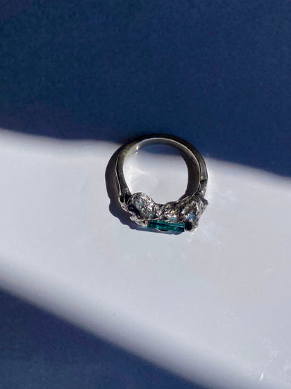 Aquamarine One Of A Kind Sterling Silver Ring