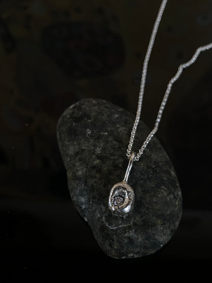 Moon Sterling Silver Necklace