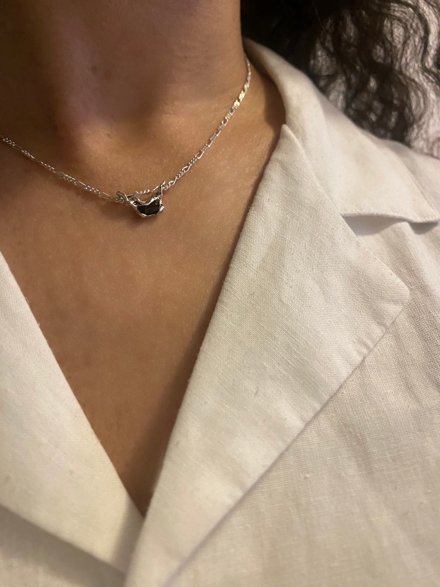 Forest Tourmaline Sterling Silver Necklace