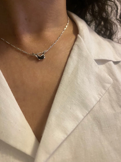 Forest Tourmaline Sterling Silver Necklace