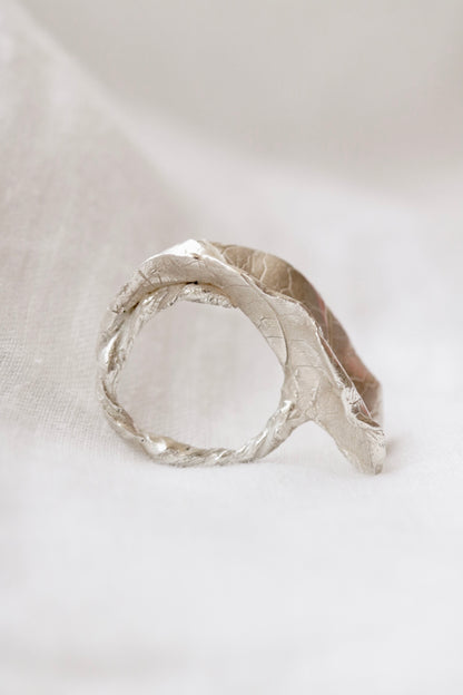 Natural Leaf Sterling Silver Ring
