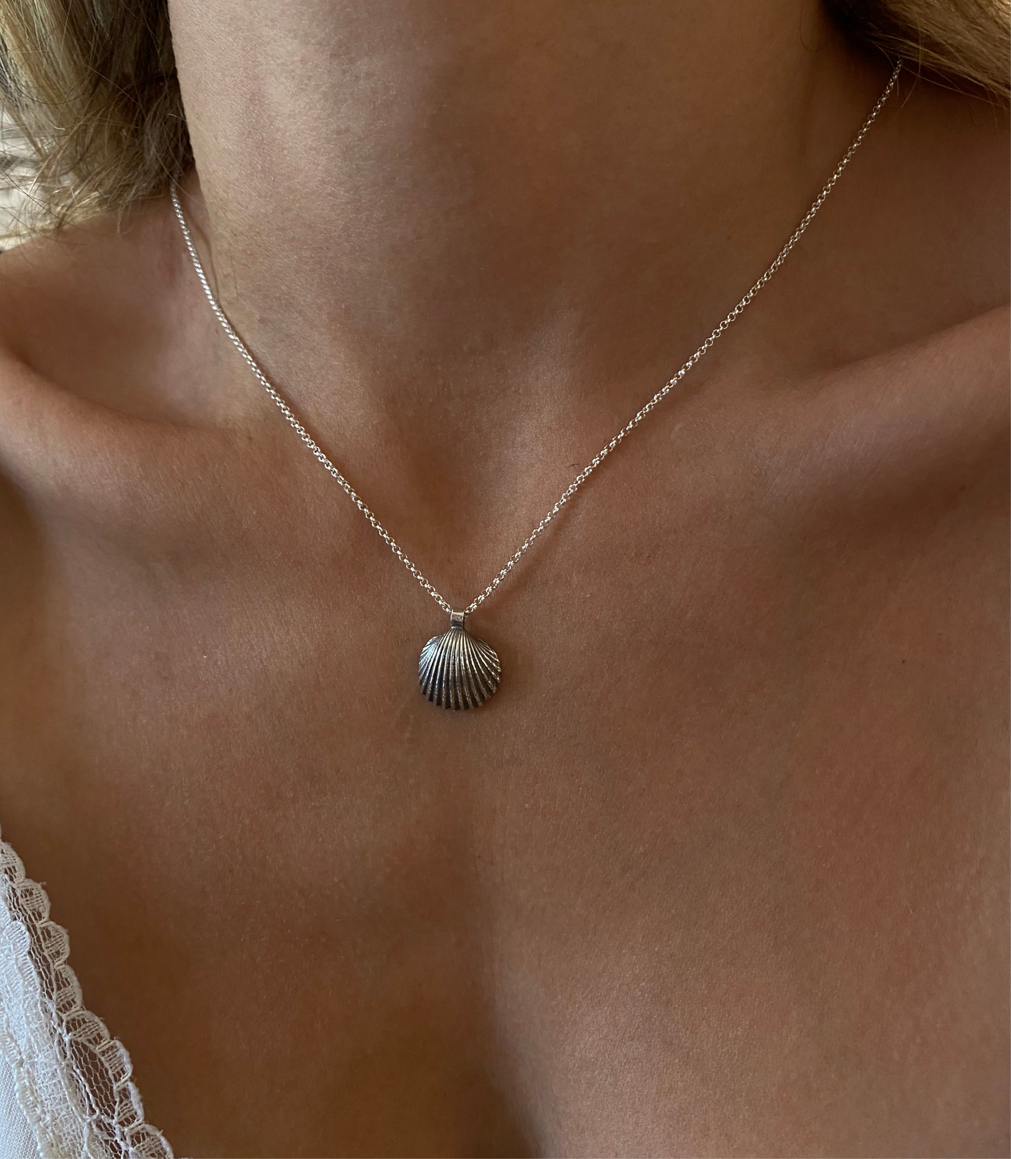 Sterling Silver Seashell Necklace