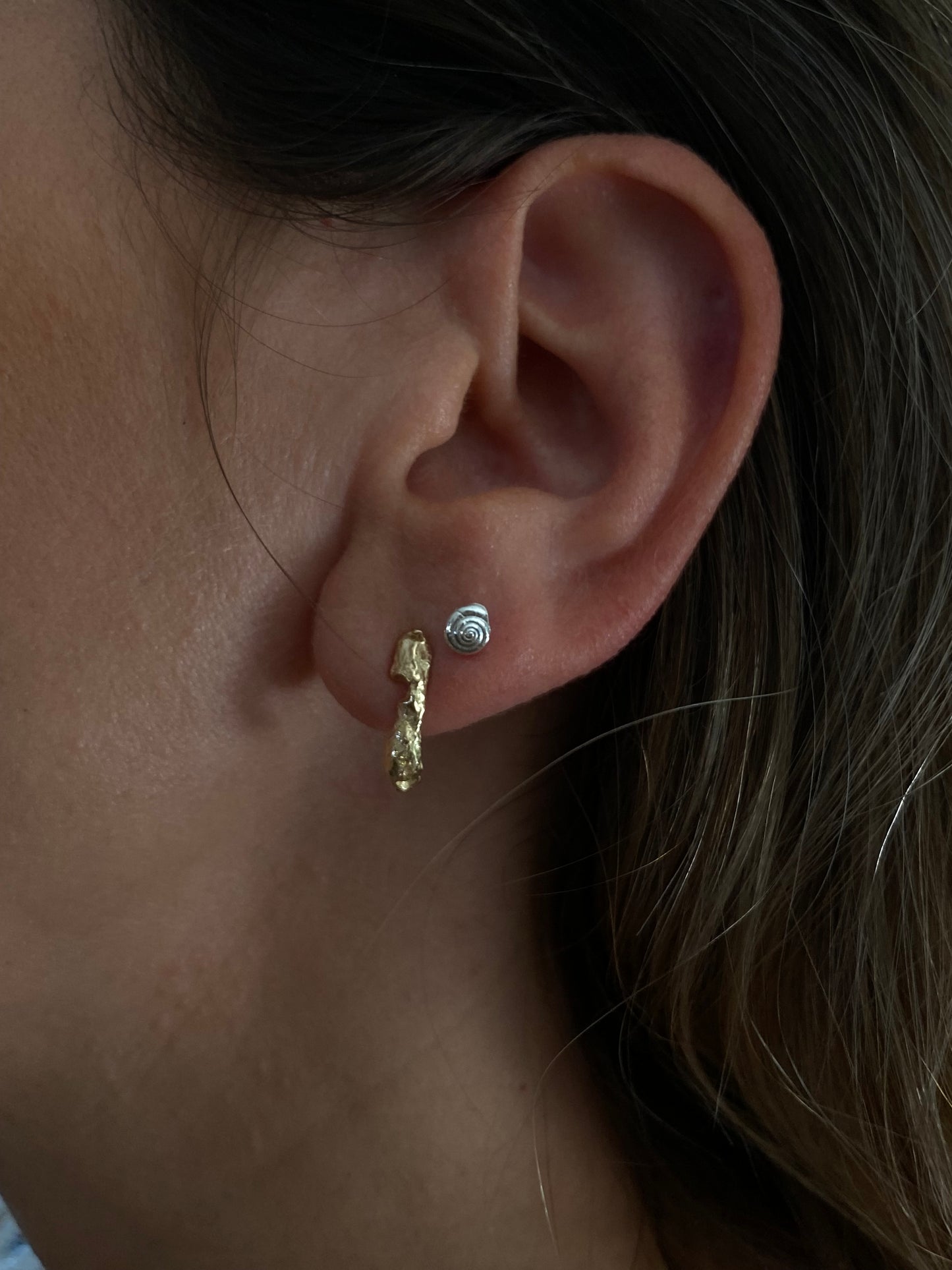 Serene Spiral Studs