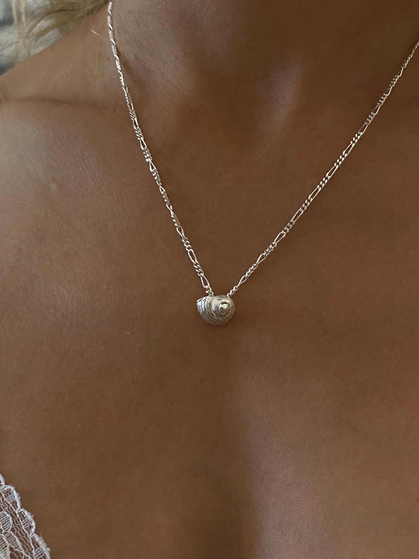 Serene Spiral Sterling Silver Necklace