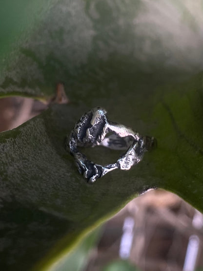 Lava Sterling Silver Ring