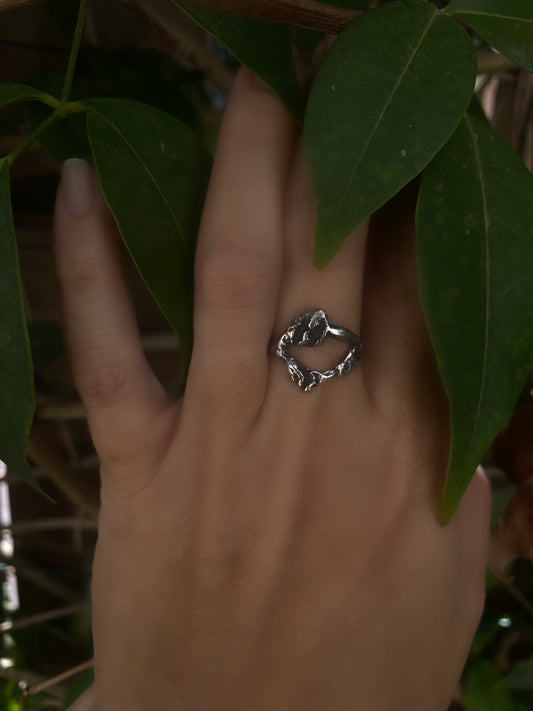 Lava Sterling Silver Ring