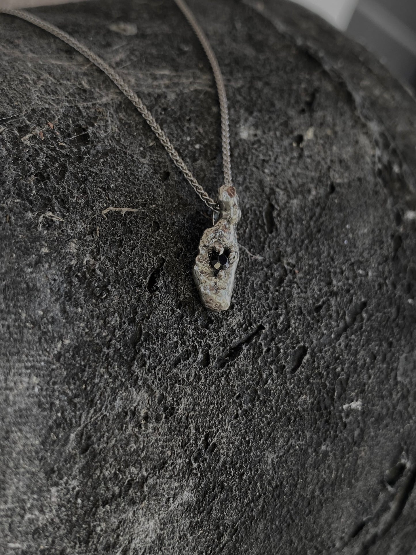 Ash Sterling Silver Sapphire Necklace