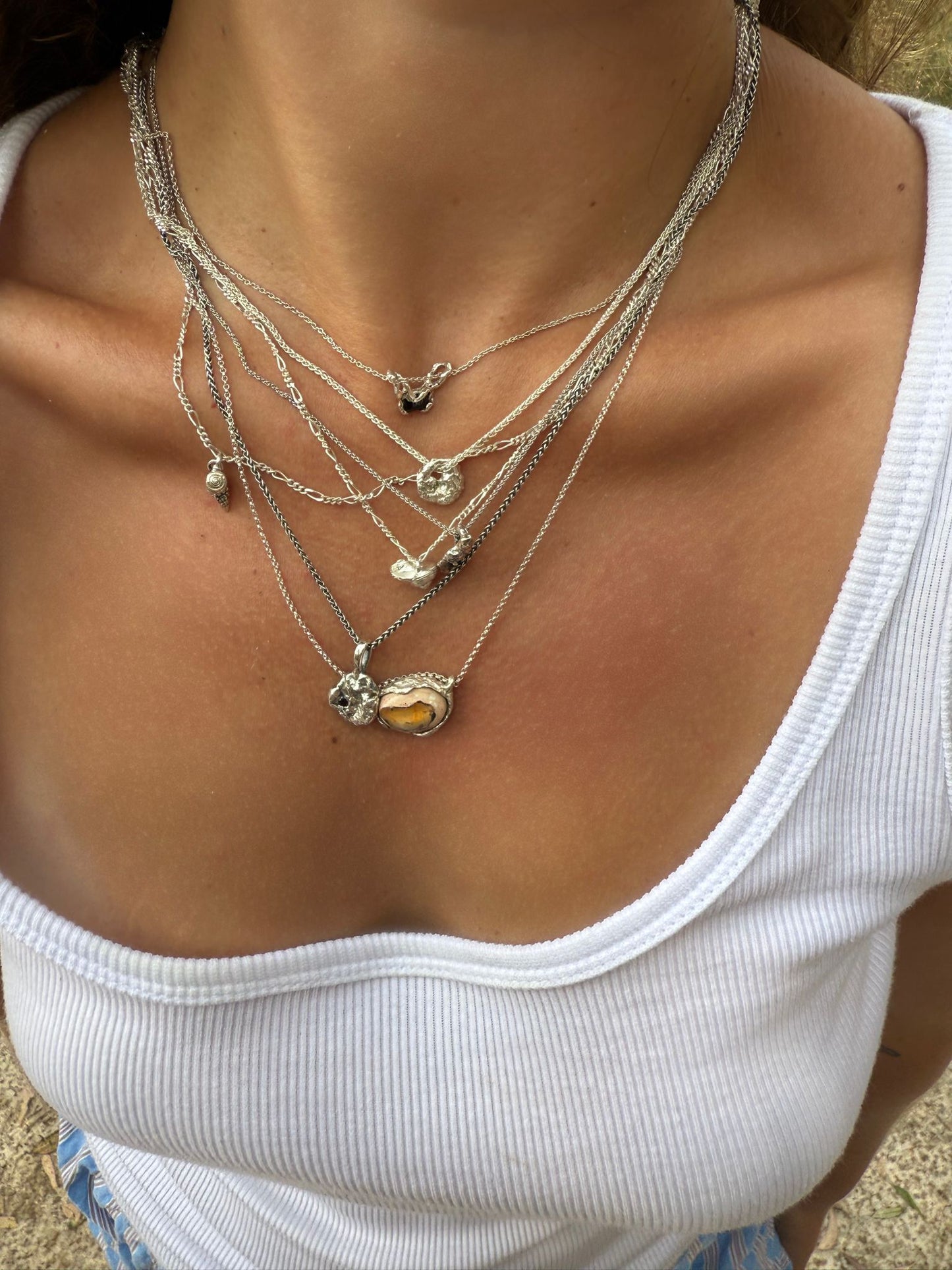 Magma Sterling Silver Necklace