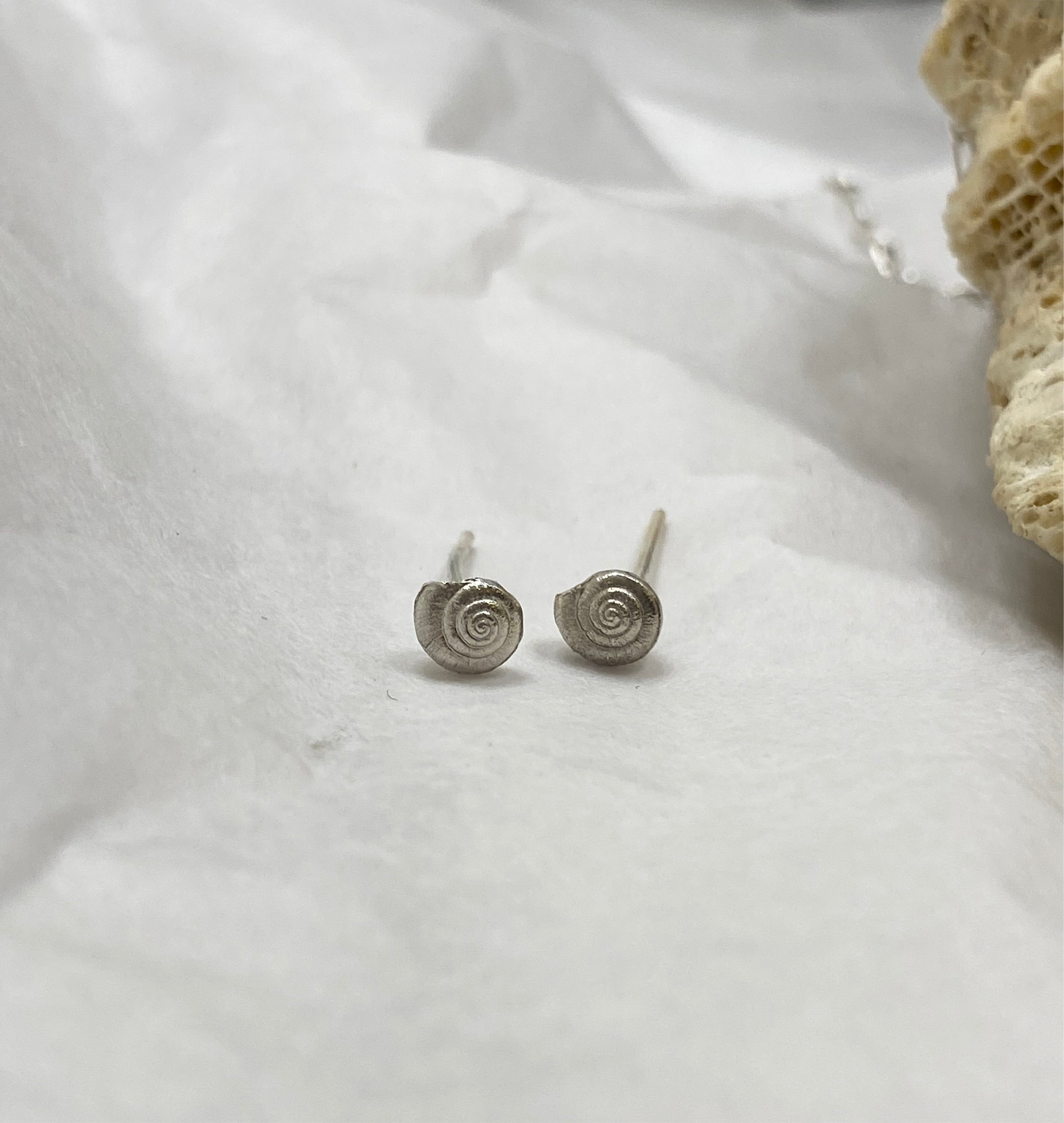 Serene Spiral Studs